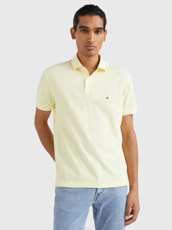 פולו כותנה אורגנית גמישה משנת 1985 NX201107 טוויסט לימון Tommy Hilfiger