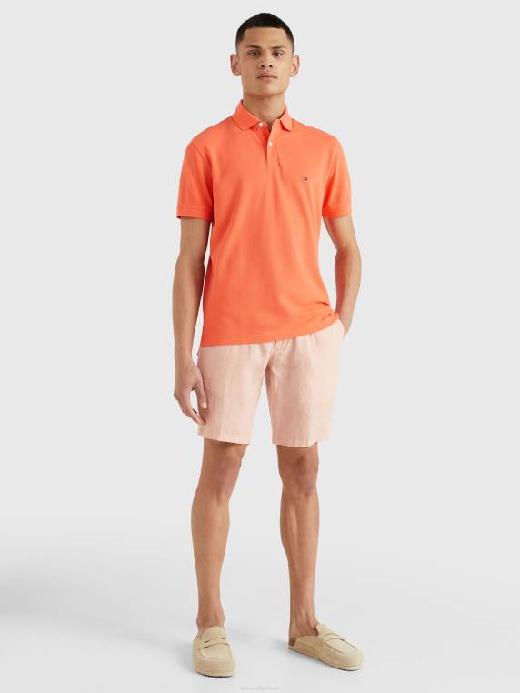 פולו כותנה אורגנית גמישה משנת 1985 NX201120 אלמוג הוואי Tommy Hilfiger