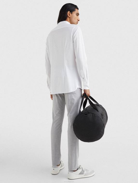 חולצה 1985 בגזרת ג'קארד ארוגה NX201202 לבן Tommy Hilfiger