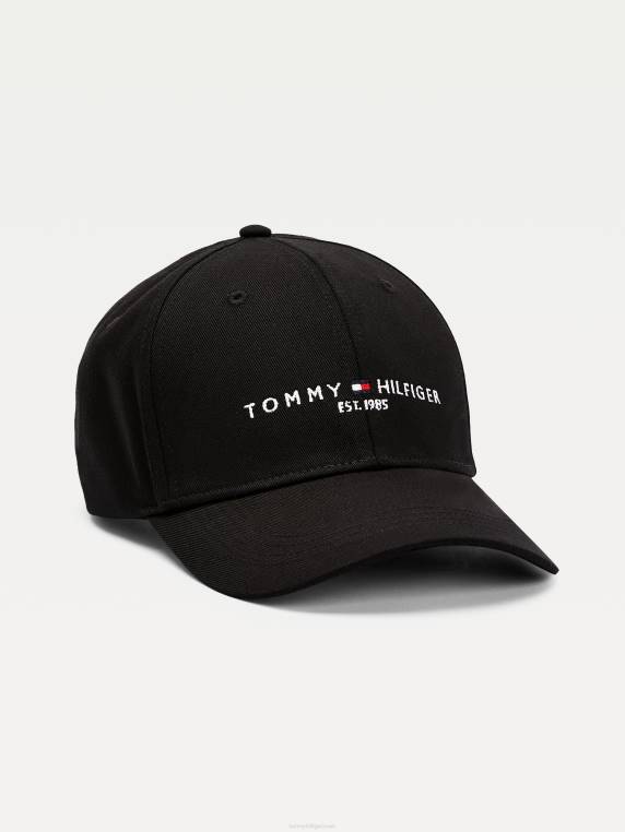 כובע לוגו שהוקם בשנת 1985 NX201859 שָׁחוֹר Tommy Hilfiger