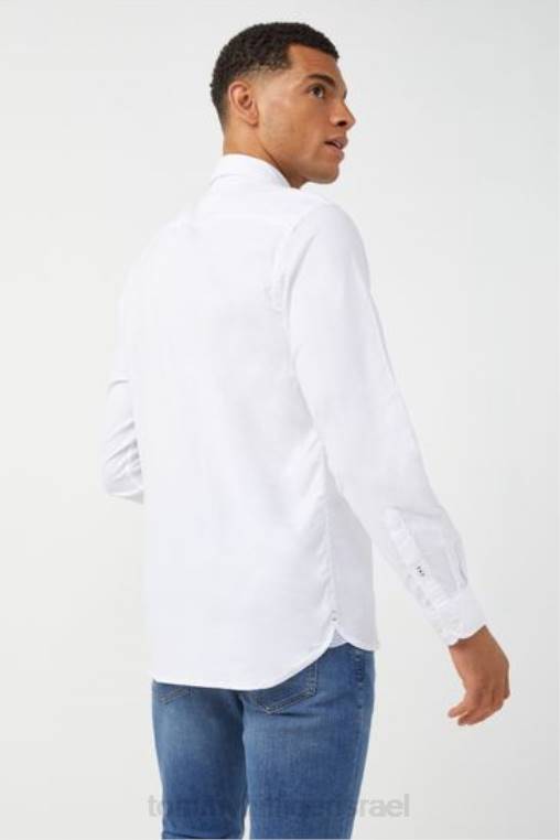 חולצת אוקספורד משנת 1985 NX203042 לבן Tommy Hilfiger