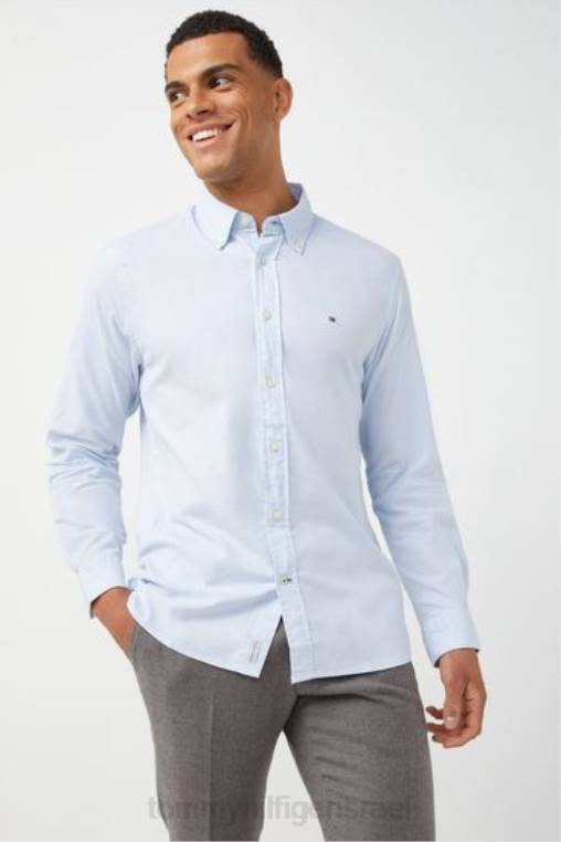 חולצת אוקספורד משנת 1985 NX203447 כְּחוֹל Tommy Hilfiger