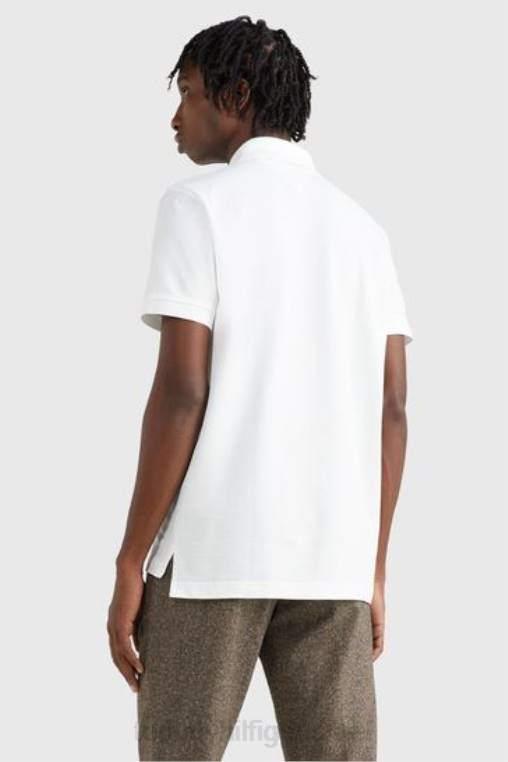 חולצת פולו רגילה משנת 1985 NX203501 לבן Tommy Hilfiger