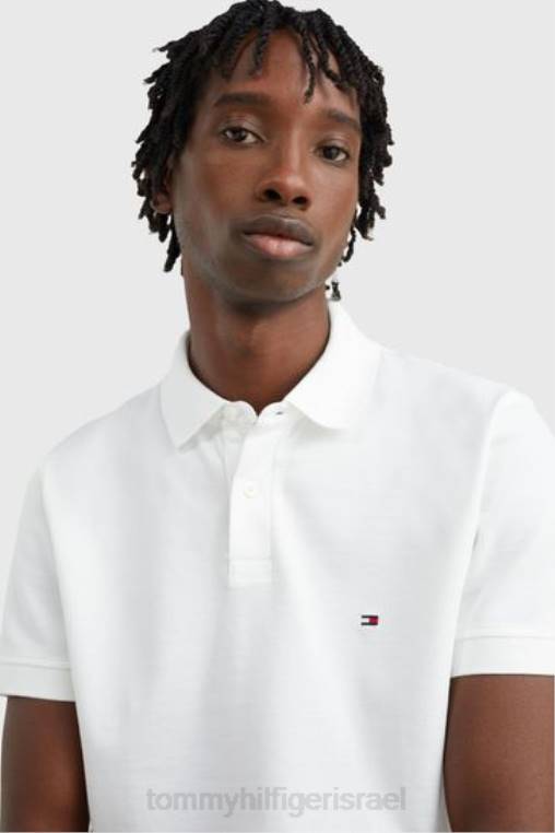 חולצת פולו רגילה משנת 1985 NX203501 לבן Tommy Hilfiger