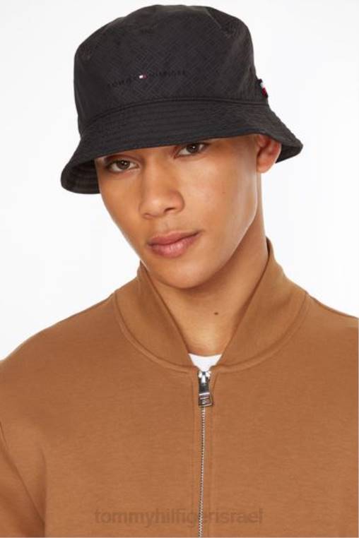 כובע דלי משנת 1985 NX203775 שָׁחוֹר Tommy Hilfiger