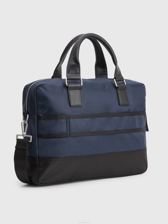 תיק מחשב חסום צבע משנת 1985 NX20922 שמיים מדבריים Tommy Hilfiger