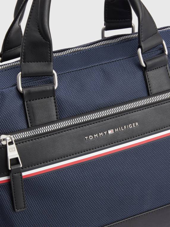 תיק מחשב חסום צבע משנת 1985 NX20922 שמיים מדבריים Tommy Hilfiger