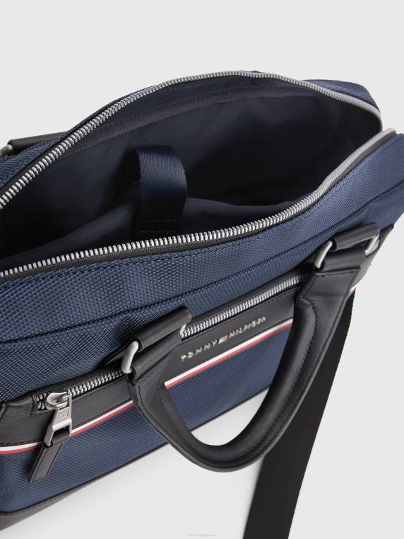 תיק מחשב חסום צבע משנת 1985 NX20922 שמיים מדבריים Tommy Hilfiger