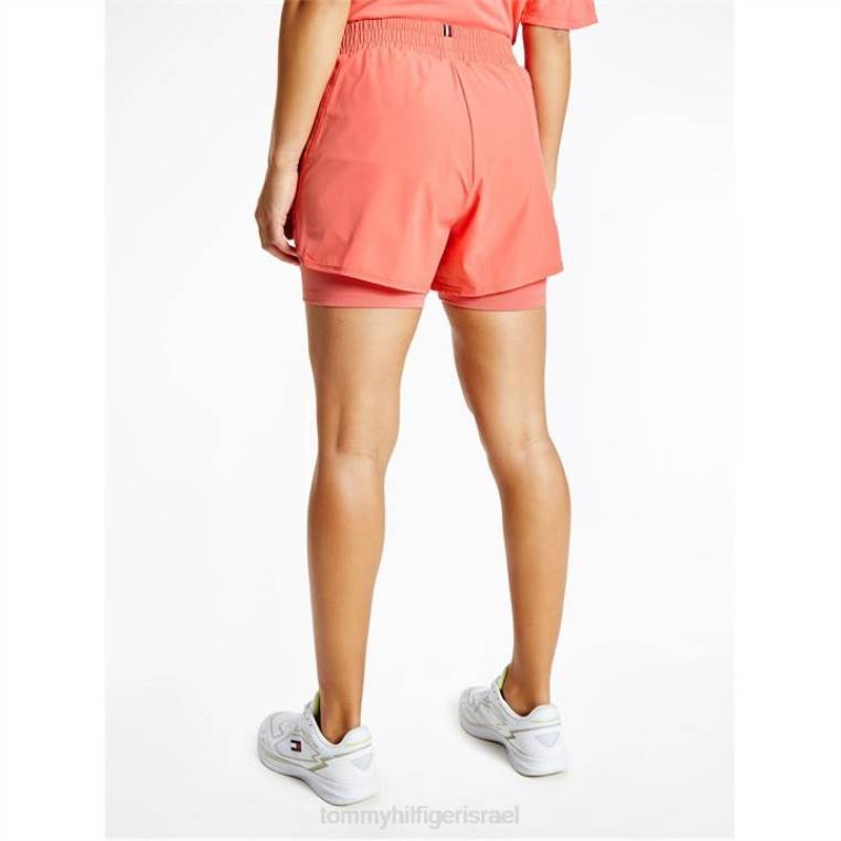 מכנסיים קצרים 2 ב-1 NX2020447 אלמוג קריסטל Tommy Hilfiger