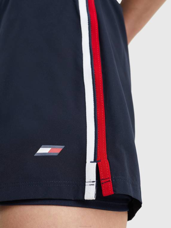 מכנסיים קצרים 2 ב-1 עם לוגו ספורט NX202450 שמיים מדבריים Tommy Hilfiger