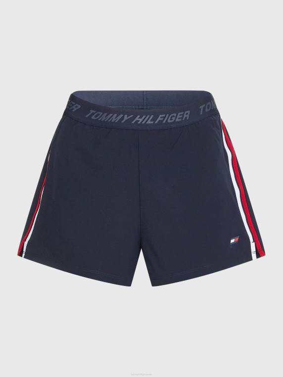 מכנסיים קצרים 2 ב-1 עם לוגו ספורט NX202450 שמיים מדבריים Tommy Hilfiger