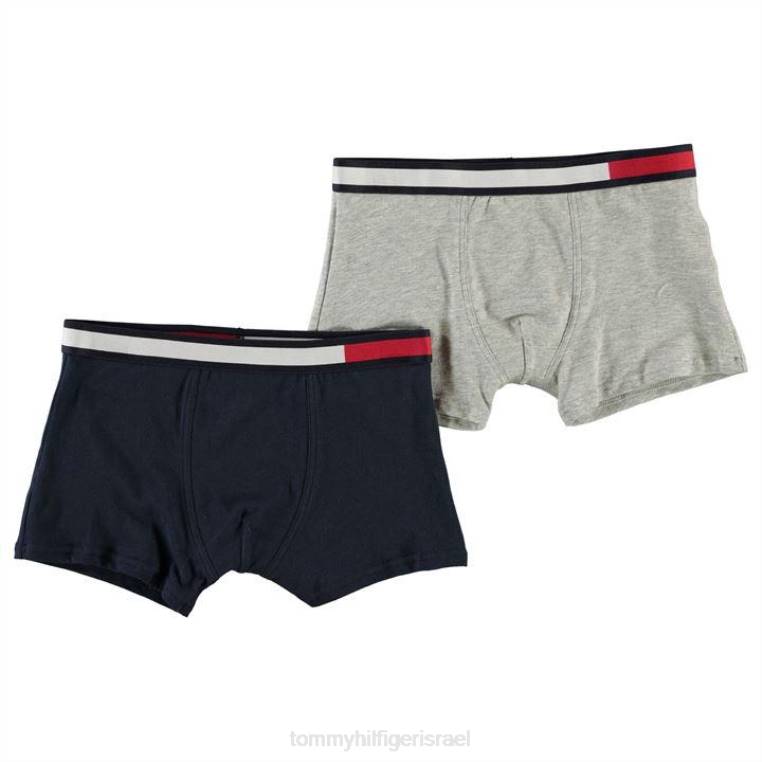 2 מארז רצועות דגל NX2020620 חיל הים/אפור Tommy Hilfiger