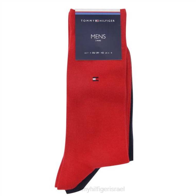 2 חבילות גרביים קלאסיות NX2020649 צִבעוֹנִי Tommy Hilfiger