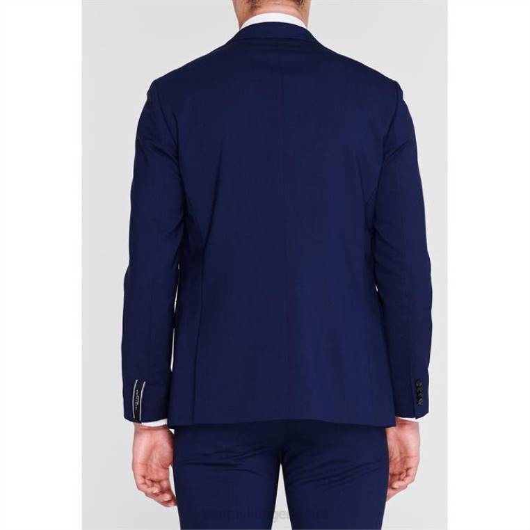 ז'קט רגיל עם חזה חד חזה 2 כפתורים טומי NX2020862 כחול 420 Tommy Hilfiger