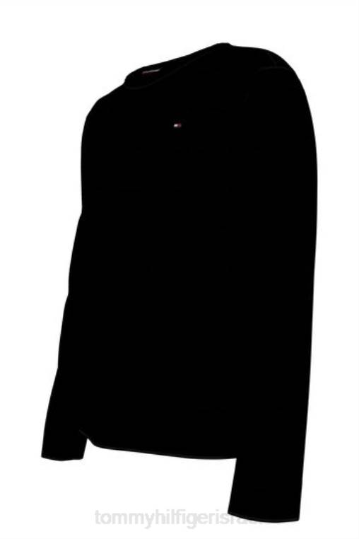 חולצות כותנה מקוריות עם שרוול ארוך 2 חבילות NX203007 חום+אפור Tommy Hilfiger