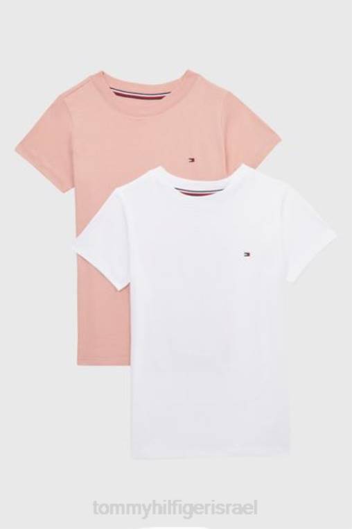 חולצות כותנה עם שרוול ארוך 2 חבילות NX203617 לבן Tommy Hilfiger