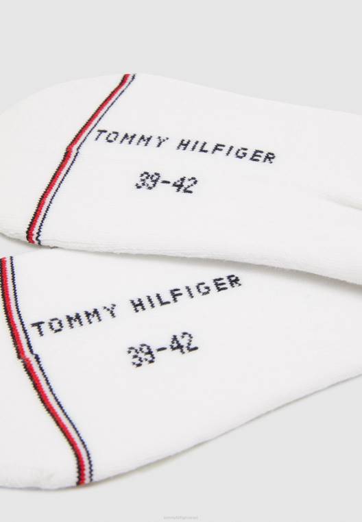 גרבי מאמן 2 מארז אייקוני לגברים NX205745 לבן Tommy Hilfiger
