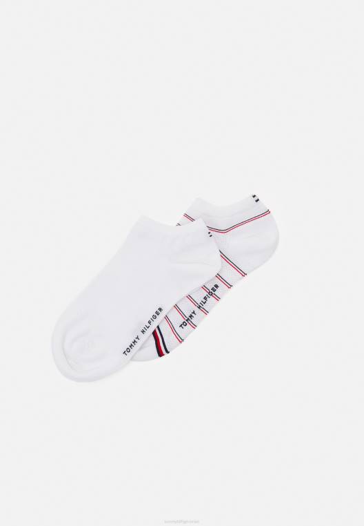 גרביים של 2 חבילות נעלי ספורט לנשים NX206721 לבן Tommy Hilfiger