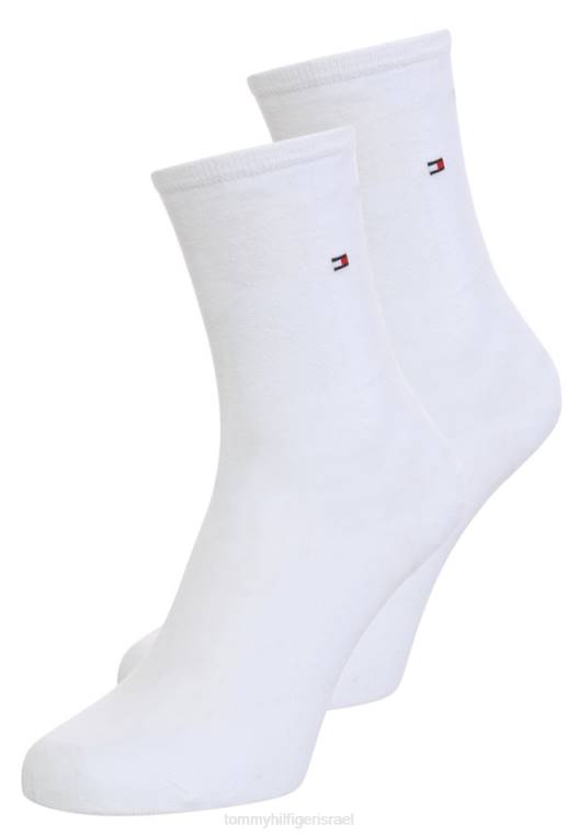 גרבי נשים קז'ואל 2 חבילות גרביים לבנים NX206757 לבן Tommy Hilfiger
