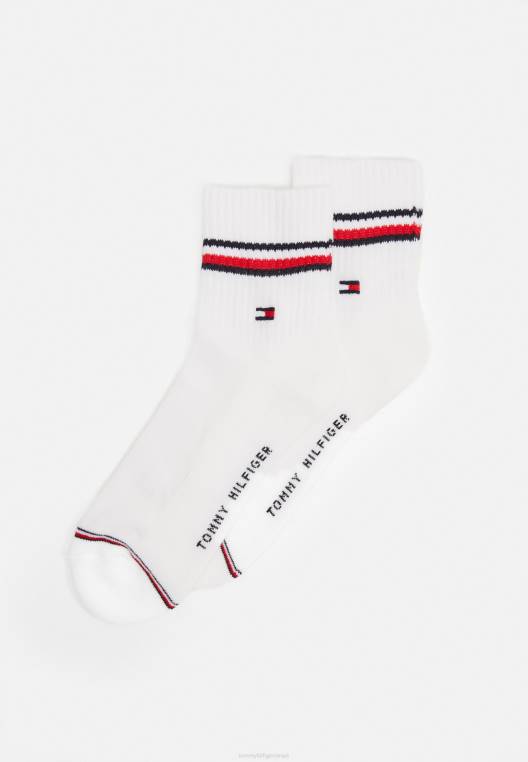 גרביים איקוניות לגברים עם רבע 2 מארז NX206760 לבן Tommy Hilfiger