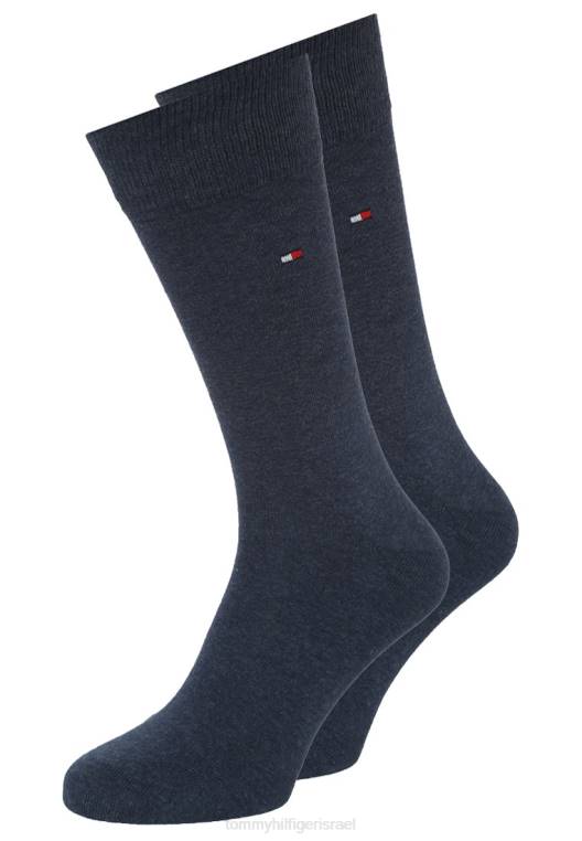 גרבי גברים קלאסיים 2 חבילות NX206869 גִ'ינס Tommy Hilfiger