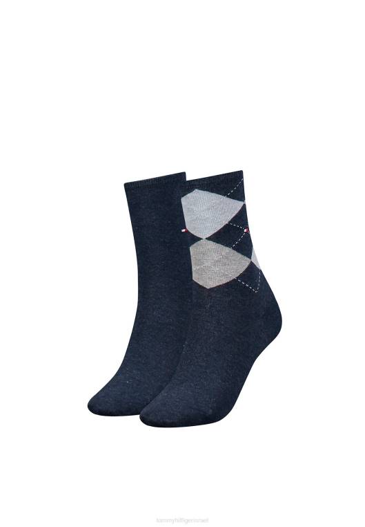 2 זוגות גרביים NX206991 blau Tommy Hilfiger