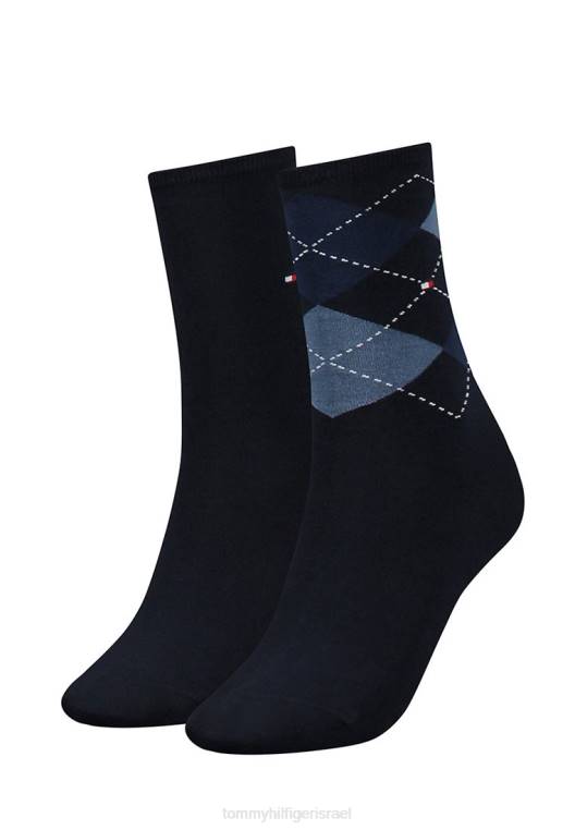 2 זוגות גרביים NX206992 dunkelblau Tommy Hilfiger