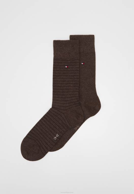 גרבי פסים קטנים לגברים 2 חבילות גרביים NX207022 אַלוֹן Tommy Hilfiger
