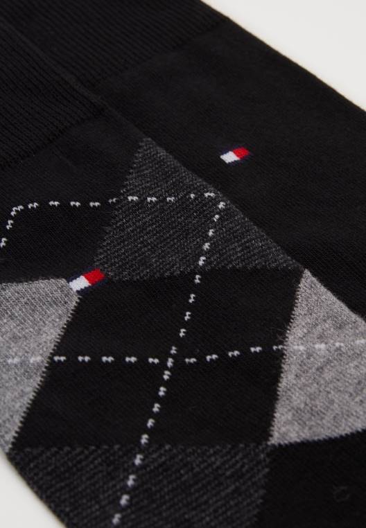 גברים בודקים 2 גרביים NX207024 שָׁחוֹר Tommy Hilfiger