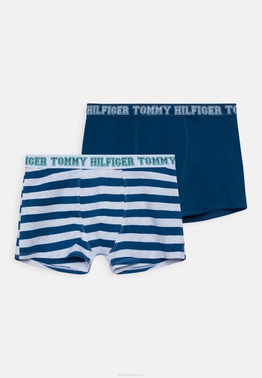 מכנסיים עם 2 אריזה בהדפס תא מטען NX207061 פסי רוגבי/צולל לילה Tommy Hilfiger