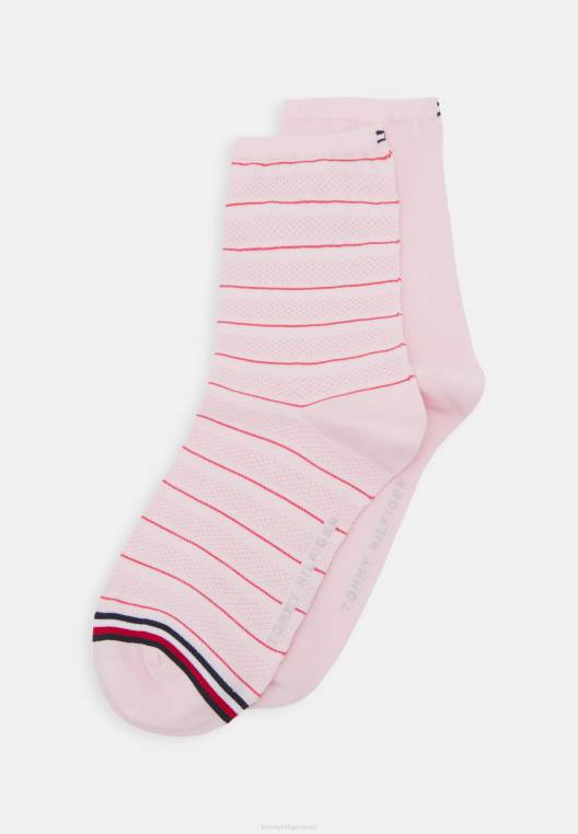 גרביים קצרים לנשים 2 חבילות גרביים NX207074 וָרוֹד Tommy Hilfiger