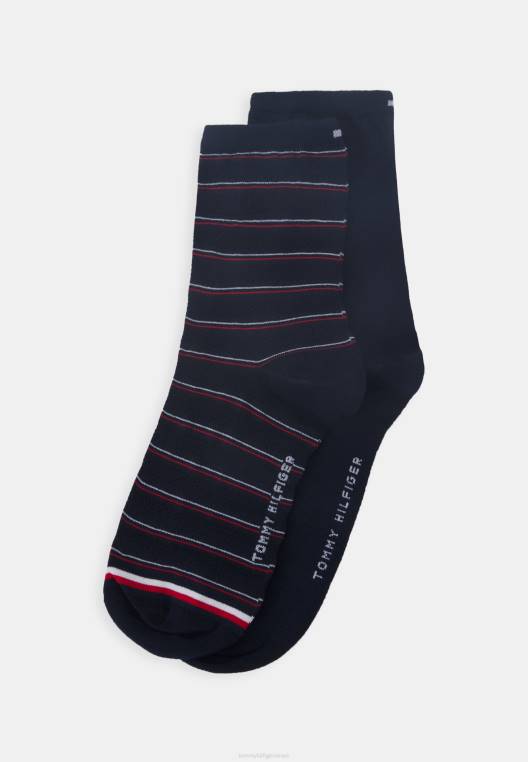 גרביים קצרים לנשים 2 חבילות גרביים NX207099 חיל הים Tommy Hilfiger