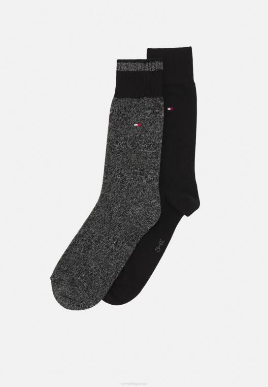 גרביים עונתיות מולין 2 חבילות לגברים NX207165 שָׁחוֹר Tommy Hilfiger