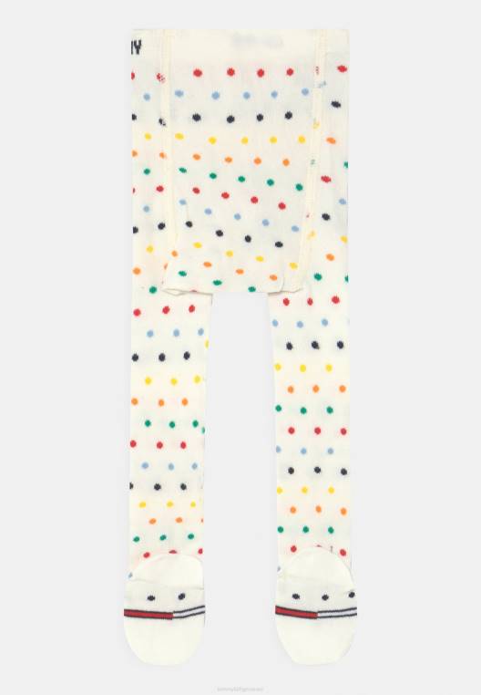 טייץ בייבי דוט 2 מארז NX208907 לבן/רב צבעים Tommy Hilfiger