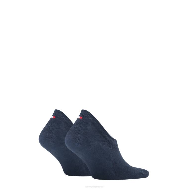 2 חבילות גרבי דגל בגזרה גבוהה NX20934 חיל הים Tommy Hilfiger