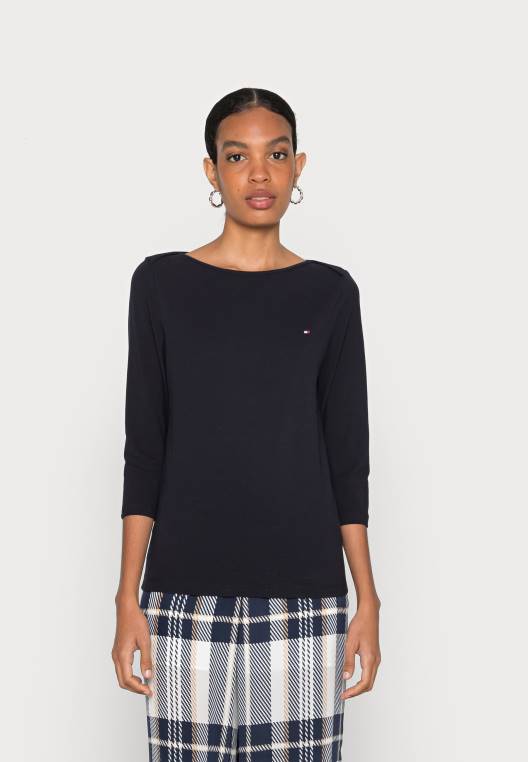 סירה 3/4 שרוול עליון עם שרוולים ארוכים NX203857 שמיים מדבריים Tommy Hilfiger