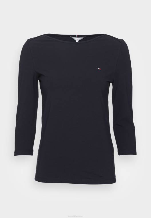 סירה 3/4 שרוול עליון עם שרוולים ארוכים NX203857 שמיים מדבריים Tommy Hilfiger