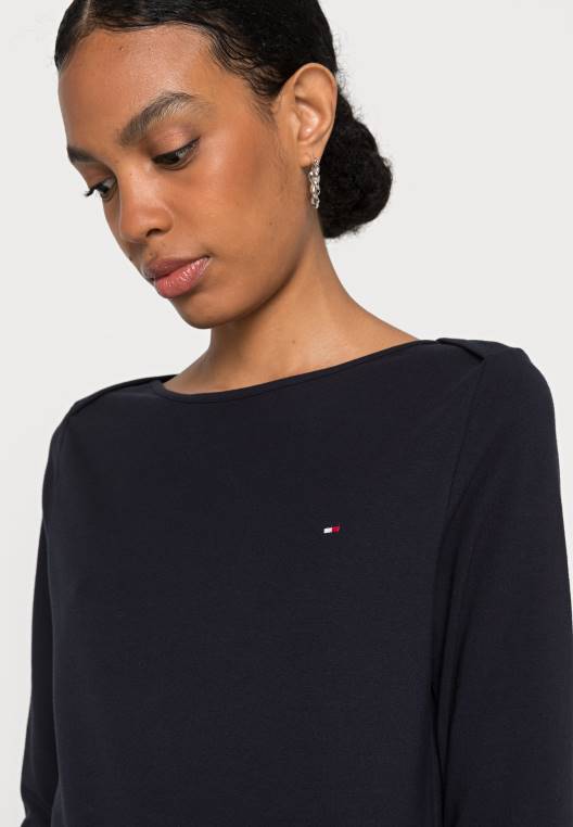 סירה 3/4 שרוול עליון עם שרוולים ארוכים NX203857 שמיים מדבריים Tommy Hilfiger