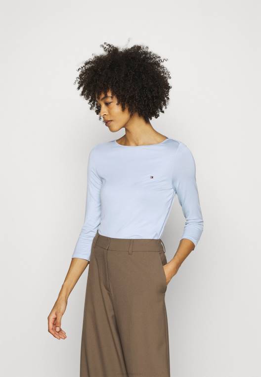 חולצת סירה עם שרוולים ארוכים 3/4 NX207872 כחול מבריז Tommy Hilfiger