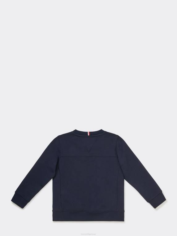 סווטשירט בנים 3-7 באוניברסיטה NX20209 שמיים מדבריים Tommy Hilfiger