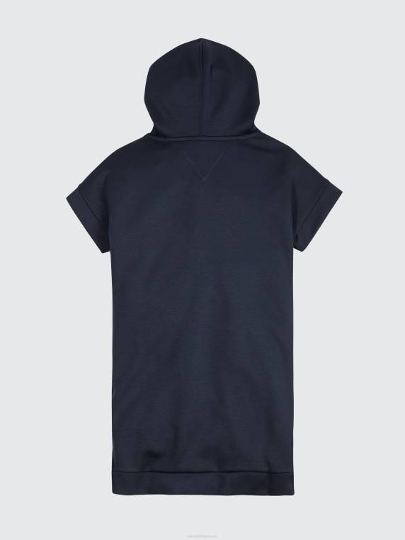 שמלת קפוצ'ון נצחית בנות 3-7 NX20399 אִינדִיגוֹ Tommy Hilfiger