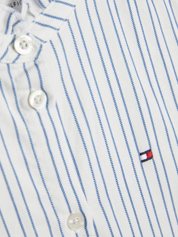 בנות 3-7 חולצה עם פסים אנכיים NX20455 פס לבן עתיק Tommy Hilfiger