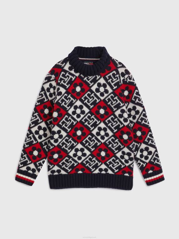 מגשר מונוגרמה דו מגדרית לילדים בני 3-7 x ריצ'רד קווין NX20251 שמיים מדבריים Tommy Hilfiger