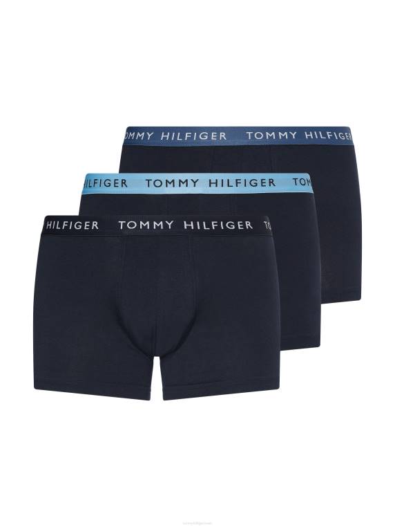 ארגזים חיוניים של 3 חבילות NX201744 שמיים מדבריים/כחול בנזין/כחול צבעוני Tommy Hilfiger