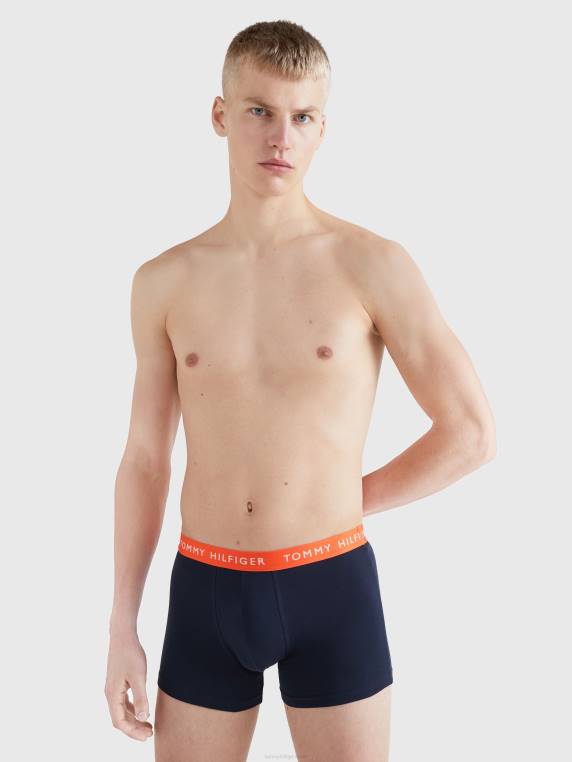 ארגזים חיוניים של 3 חבילות NX201746 אינדיגו דמדומים/התראה אדומה/אלמוג הווי Tommy Hilfiger