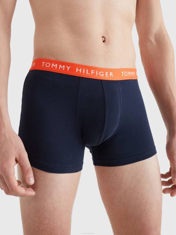 ארגזים חיוניים של 3 חבילות NX201746 אינדיגו דמדומים/התראה אדומה/אלמוג הווי Tommy Hilfiger