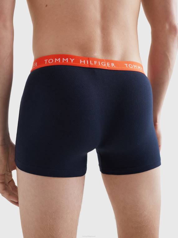 ארגזים חיוניים של 3 חבילות NX201746 אינדיגו דמדומים/התראה אדומה/אלמוג הווי Tommy Hilfiger