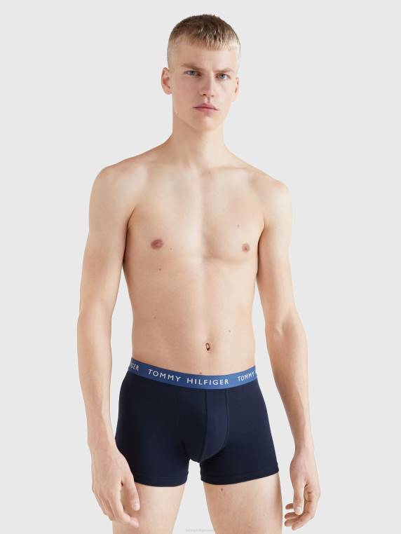 ארגזים חיוניים של 3 חבילות NX201746 אינדיגו דמדומים/התראה אדומה/אלמוג הווי Tommy Hilfiger