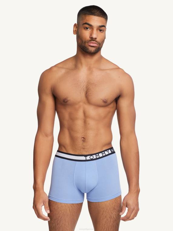 גזעי כותנה נמתחים במארז 3 NX201758 פרי כחול/אי ורוד/כוכב כפול Tommy Hilfiger