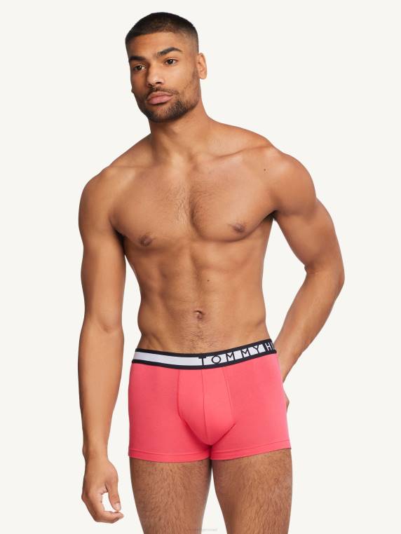 גזעי כותנה נמתחים במארז 3 NX201758 פרי כחול/אי ורוד/כוכב כפול Tommy Hilfiger